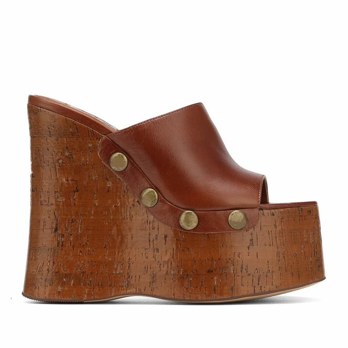 Wood Grain Geel Sandals-Modern Baby Las Vegas