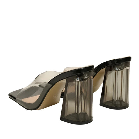 Open-Toe Transparent Shoes-Modern Baby Las Vegas