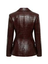 Load image into Gallery viewer, Burgundy Croc Jacket
