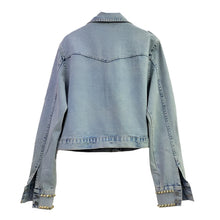 Load image into Gallery viewer, Gold Rivet Denim Jacket
