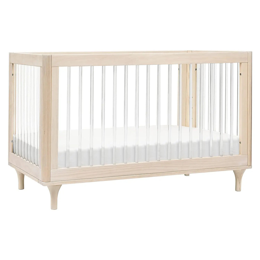 3-in-1 Light Wood And Acrylic Convertible Crib