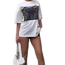 Load image into Gallery viewer, Lace Corset T-Shirt
