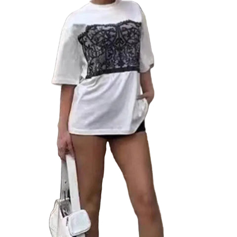 Lace Corset T-Shirt