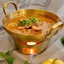 Load image into Gallery viewer, Brass Cuisine Hot Pot
