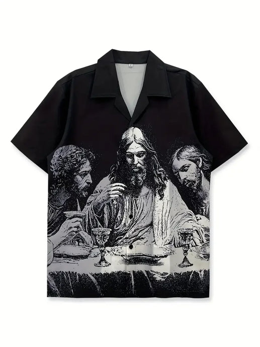 Graffiti Print Button Top-Modern Baby Las Vegas