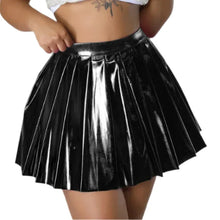 Load image into Gallery viewer, Black Pleated Mini Skirt
