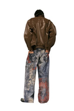 Load image into Gallery viewer, Vintage Paisley Digital Printed Denim Jeans
