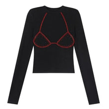 Load image into Gallery viewer, Crystal Bikini Bralette Top

