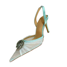 Load image into Gallery viewer, Pointed Shiny Mesh Sandals
