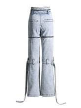 Load image into Gallery viewer, Interchangeable Zipper Pocket Denim Jeans
