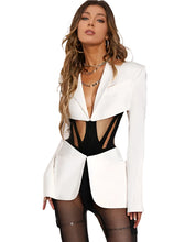 Load image into Gallery viewer, Illusion Mesh Blazer Set
