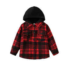 Load image into Gallery viewer, Hooded Plaid Top
