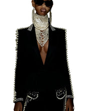 Load image into Gallery viewer, Pearl Shoulder Lined Suit
