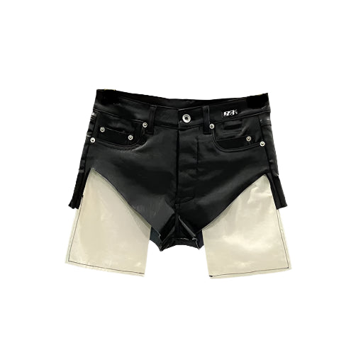 Black Patch Flap Shorts