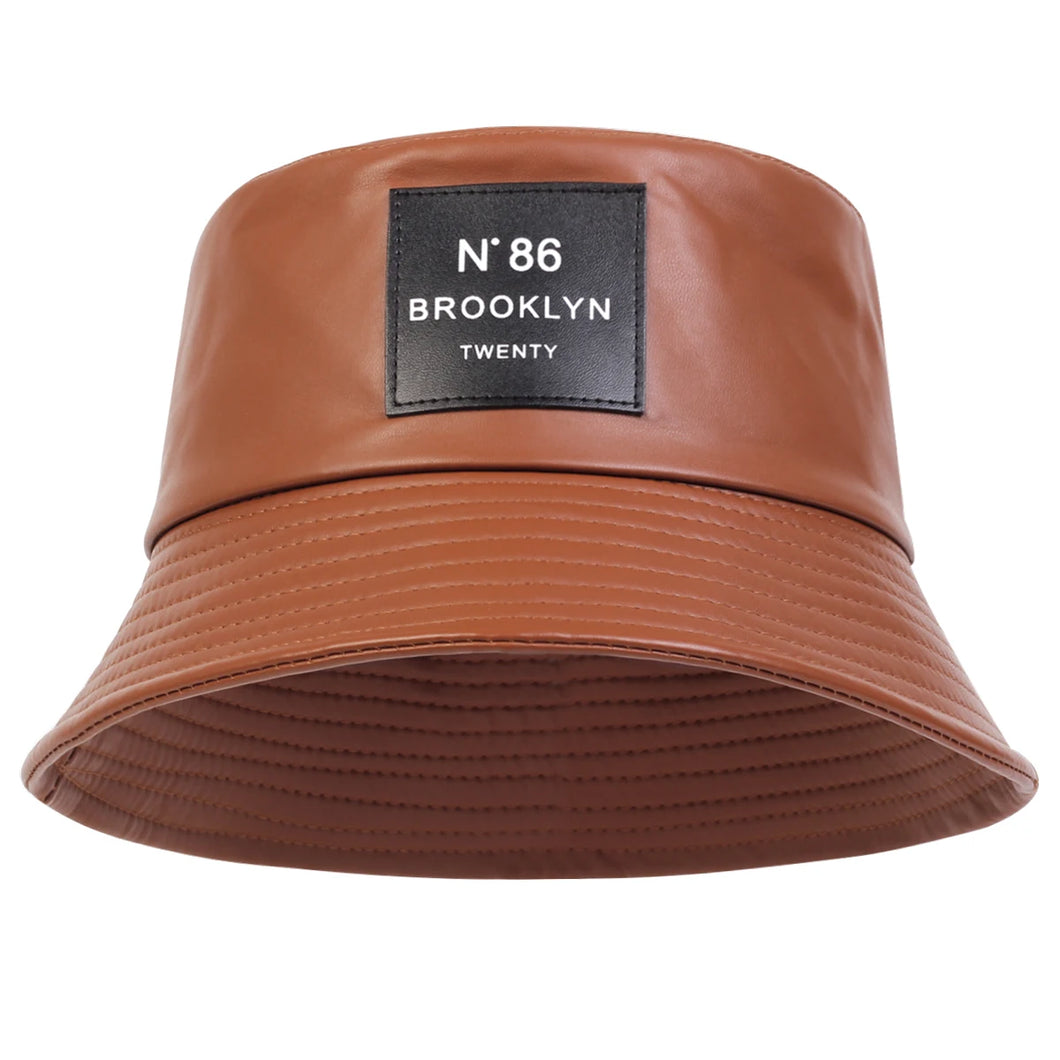 Leather Brooklyn Bucket Hat