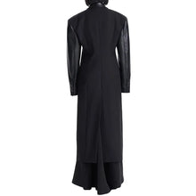 Load image into Gallery viewer, Leather Patch Sleeve Trench Coat
