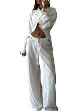 Load image into Gallery viewer, White Linen Pant Set
