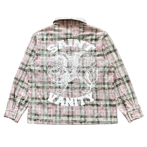 Retro Saint Plaid Top