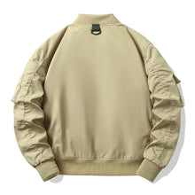 Load image into Gallery viewer, Solid Color Multi-Pocket Bomber Jacket
