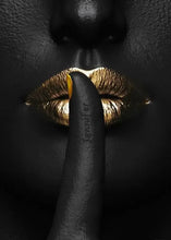 Load image into Gallery viewer, Black And Gold Canvas Poster
