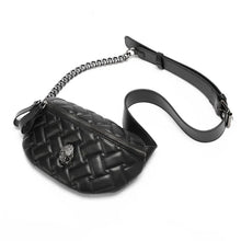 Load image into Gallery viewer, Leather Diamond Lattice Pouch Bag
