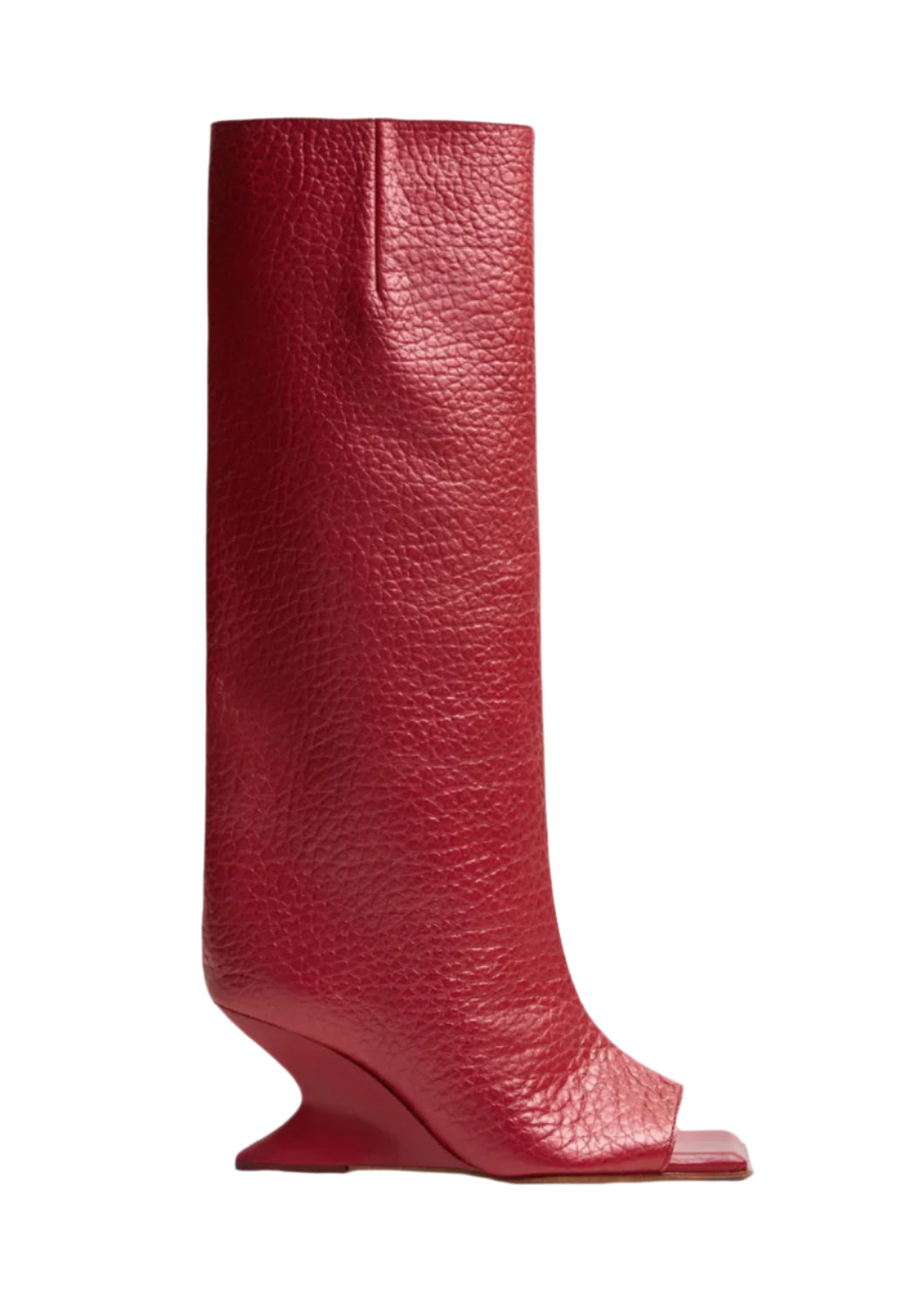 Square-Toe Irregular Heel Boots