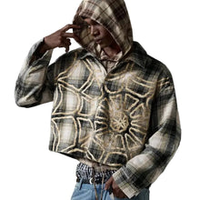 Load image into Gallery viewer, Geometric Print Plaid Top
