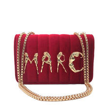 Load image into Gallery viewer, Gold Chain Letter Handbag
