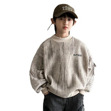 Load image into Gallery viewer, Patch Quilted Arm Sweatshirt
