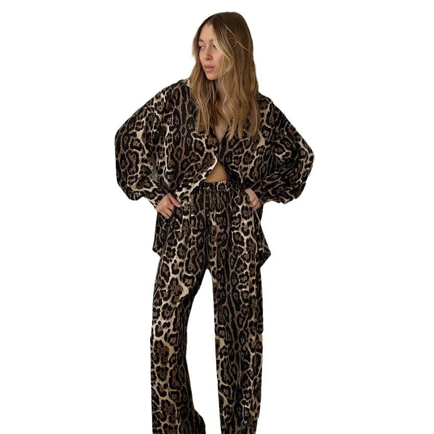 Leopard Print Pajamas