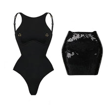 Load image into Gallery viewer, Pierced Sequin Swimwear Collection
