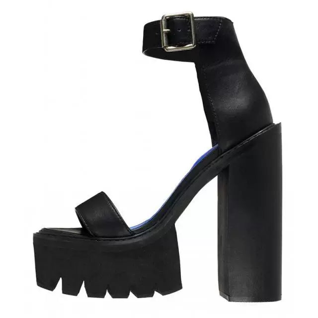 Black Platform Sandals