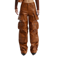 Load image into Gallery viewer, Leather Pockets Pants
