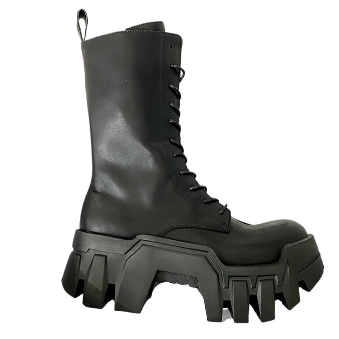 Black Sawtooth Platform Boots | Modern Baby Las Vegas