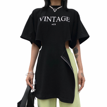 Load image into Gallery viewer, Vintage Hollow Out T-Shirt Dress
