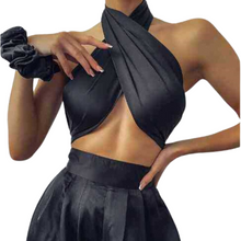 Load image into Gallery viewer, Satin Cross Jumpsuit
