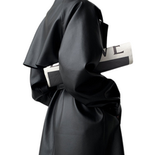Load image into Gallery viewer, Belted Leather Trench Coat | Modern Baby Las Vegas
