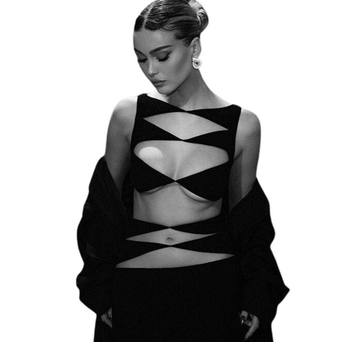 Black Cut-Out Sleeveless Dress-Modern Baby Las Vegas