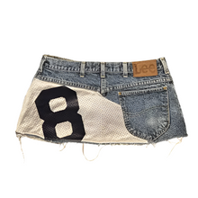 Load image into Gallery viewer, Number 8 Patch Denim Skirt
