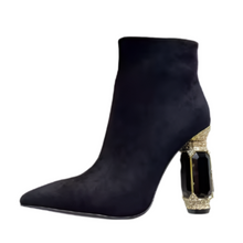 Load image into Gallery viewer, Large Rhinestone Heel Boots
