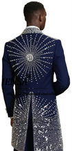 Load image into Gallery viewer, Long Crystal Sunburst Tuxedo
