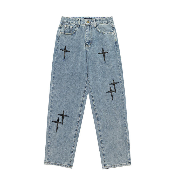 punk rock denim jeans