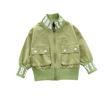 Load image into Gallery viewer, Letter Lined Bomber Jacket - Modern Baby Las Vegas 
