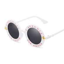 Load image into Gallery viewer, Retro Black Round Letter Sunglasses - Modern Baby Las Vegas 
