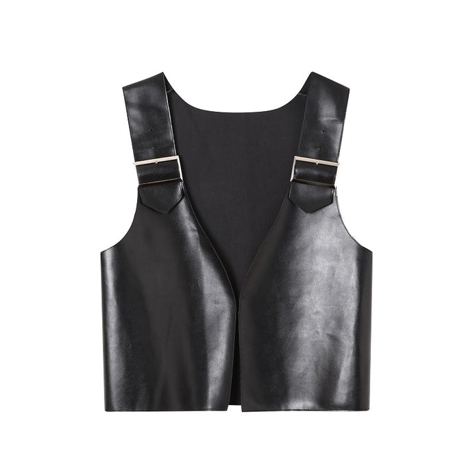Buckle Leather Vest | Modern Baby Las Vegas