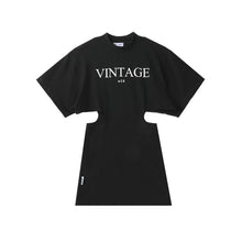 Load image into Gallery viewer, Vintage Hollow Out T-Shirt Dress
