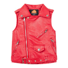 Load image into Gallery viewer, Zipper Leather Vest
