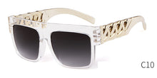 Load image into Gallery viewer, Square Black Gold Link Sunglasses - Modern Baby Las Vegas 
