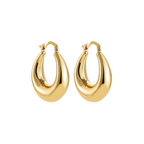 Small Vintage Chunky Hoop Earrings-Modern Baby Las Vegas