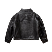 Load image into Gallery viewer, Black Leather Pocket Jacket
